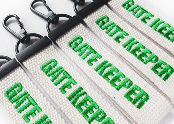 자수키링(블랙 나사고리)