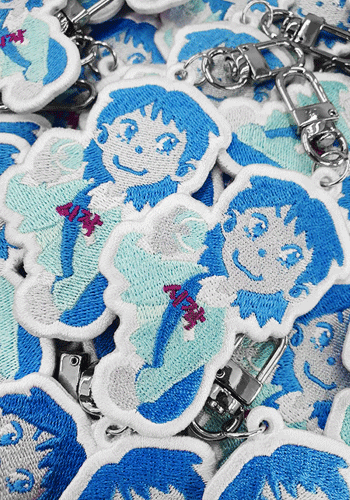 와펜자수키링 (캐릭터고리+원단추가)