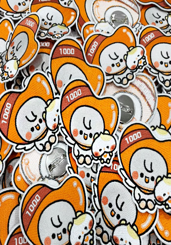 자수와펜 + 옷핀